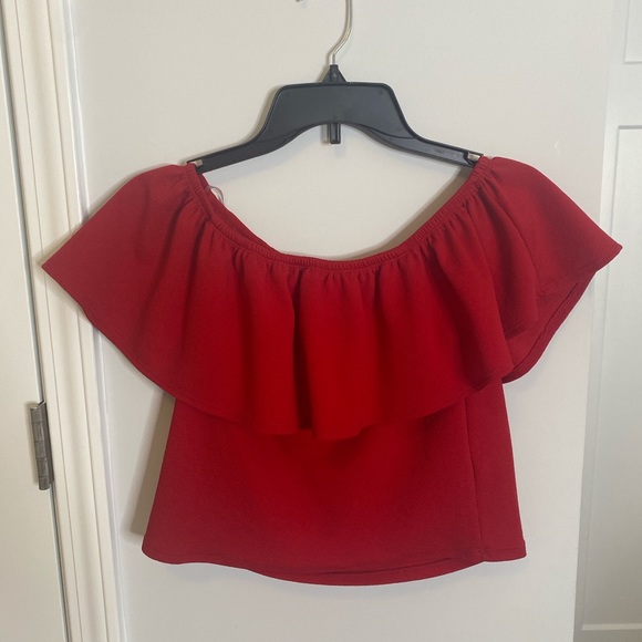 Cropped off shoulder shirt - Picture 1 of 1